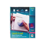 Avery® Quick Top and Side Loading Sheet Protectors, Letter, Diamond Clear, 50/Box (AVE73802)