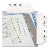 Redi-Tag® Legal Index Tabs, Preprinted Alpha: A to Z, 1/12-Cut, White, 0.44" Wide, 104/Pack (RTG31005) Box of 104