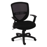 OIF Swivel/Tilt Mesh Mid-Back Task Chair, Supports Up to 250 lb, 17.91" to 21.45" Seat Height, Black (OIFVS4717)