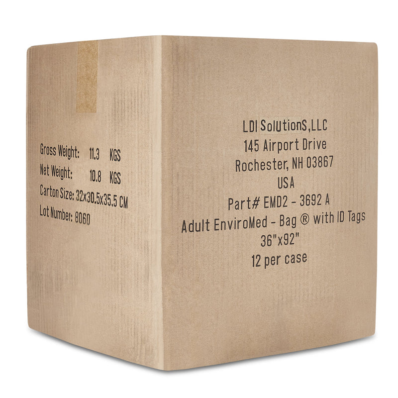EnviroMed-Bag® Post Mortem Bag 36 W X 92 L Inch One Size Fits Most Olefin Film Zipper Closure, Envelope Style (669228_EA) 1/EA
