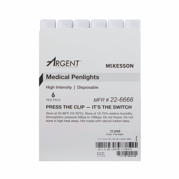 McKesson Penlight White Light 4-1/2 Inch Disposable (193987_PK) 6/PK