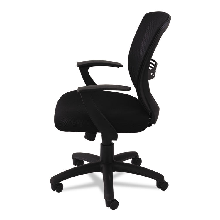 OIF Swivel/Tilt Mesh Mid-Back Task Chair, Supports Up to 250 lb, 17.91" to 21.45" Seat Height, Black (OIFVS4717)