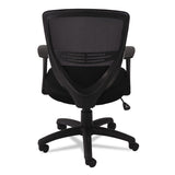 OIF Swivel/Tilt Mesh Mid-Back Task Chair, Supports Up to 250 lb, 17.91" to 21.45" Seat Height, Black (OIFVS4717)