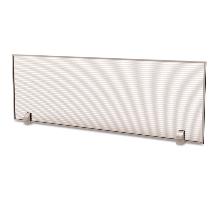 Linea Italia® Trento Line Dividing Panel, Polycarbonate, 47.13w x 1.75d x 15.5h, Translucent (LITTR721) Each