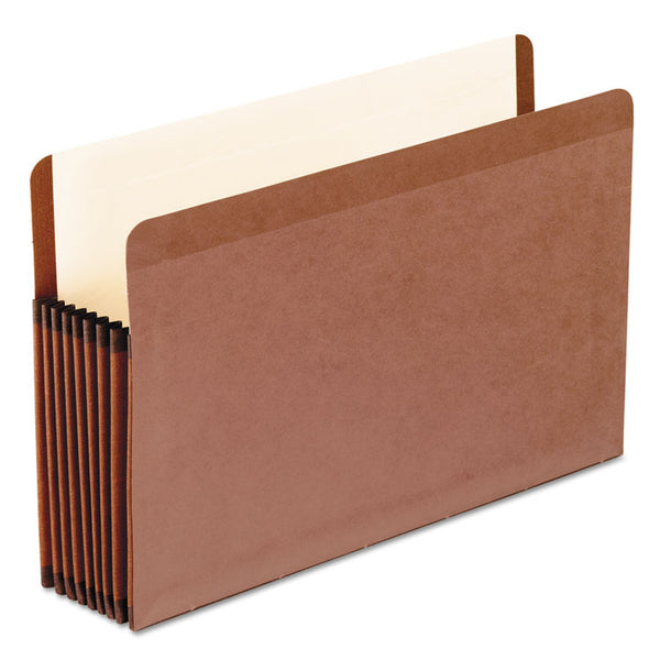 Pendaflex® Premium Reinforced Expanding File Pockets, 7" Expansion, Legal Size, Red Fiber, 5/Box (PFX45303) Box of 5