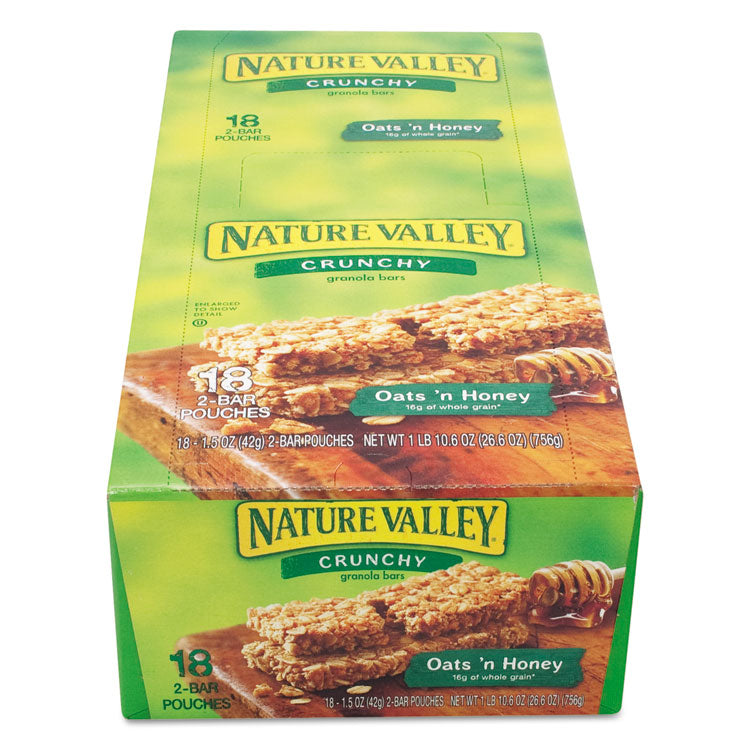 Nature Valley® Granola Bars, Oats'n Honey Cereal, 1.5 oz Bar, 18/Box (AVTSN3353)