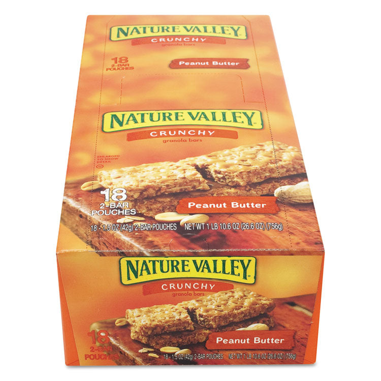 Nature Valley® Granola Bars, Peanut Butter Cereal, 1.5 oz Bar, 18/Box (AVTSN3355) Box of 18 Bars