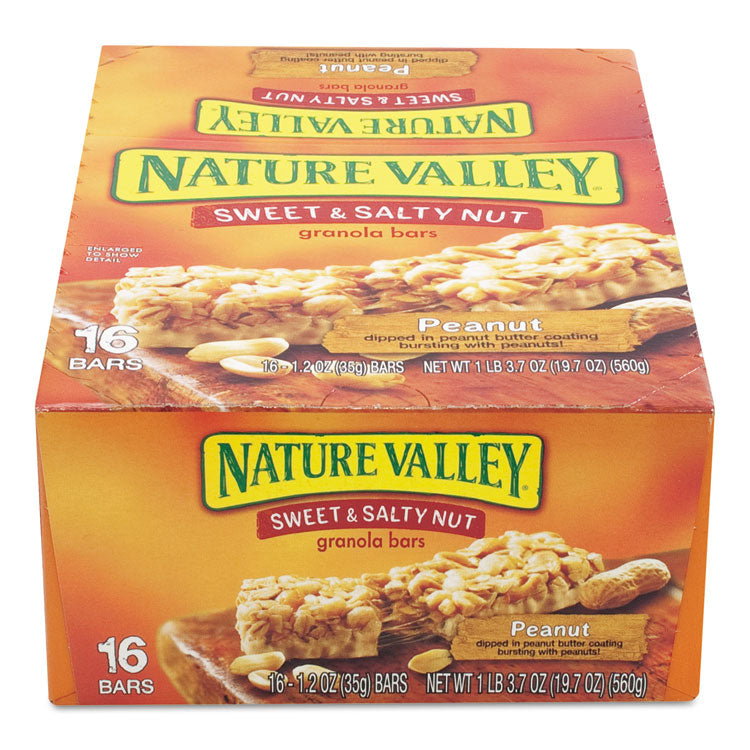 Nature Valley® Granola Bars, Sweet and Salty Nut Peanut Cereal, 1.2 oz Bar, 16/Box (AVTSN42067) Box of 16