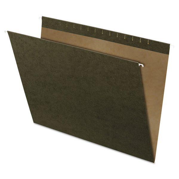Pendaflex® Reinforced Hanging File Folders, Large Format, Standard Green, 25/Box (PFX4158) Box of 25