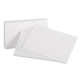 Oxford Unruled Index Cards, 4 x 6, White, 100/Pack (OXF40) Pack of 100