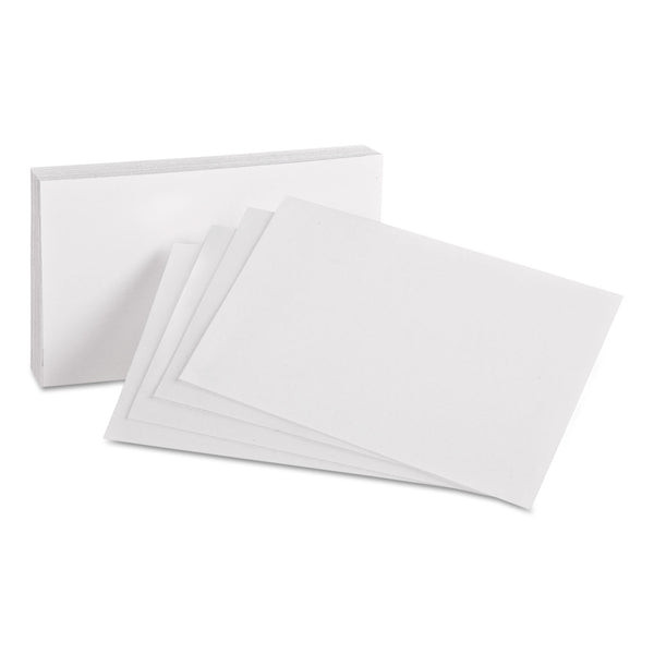 Oxford Unruled Index Cards, 4 x 6, White, 100/Pack (OXF40) Pack of 100