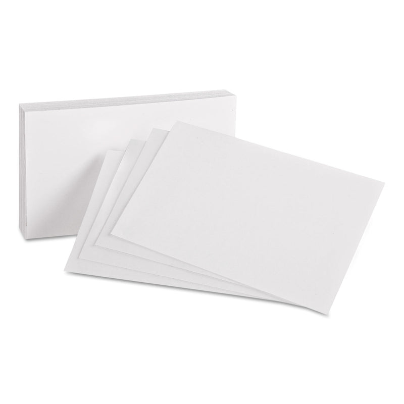 Oxford Unruled Index Cards, 4 x 6, White, 100/Pack (OXF40) Pack of 100