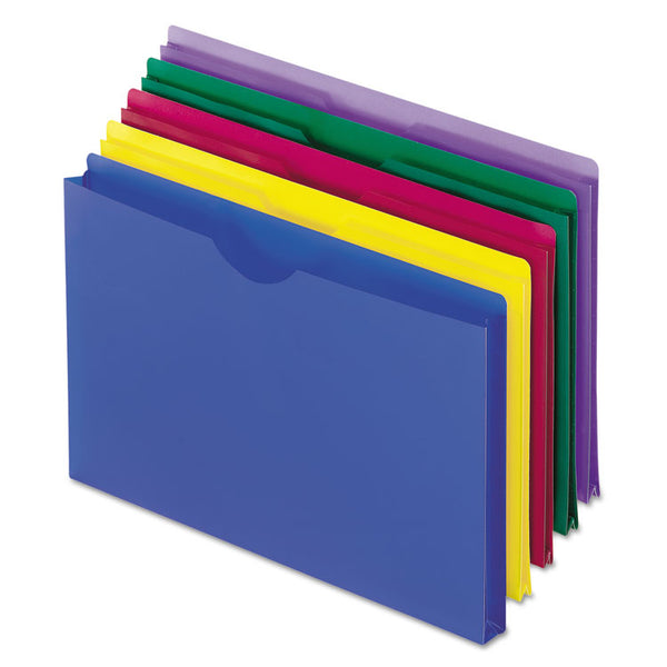 Pendaflex® Poly File Jackets, Straight Tab, Legal Size, Assorted Colors, 5/Pack (PFX50993) Each