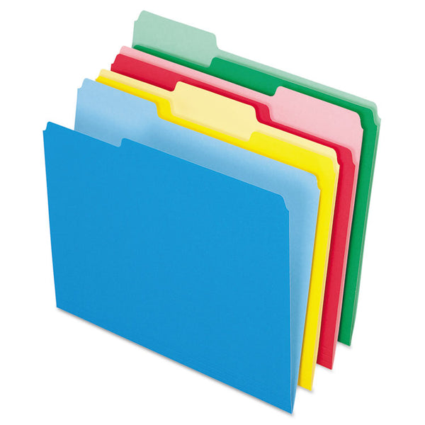 Pendaflex® Colored File Folders, 1/3-Cut Tabs: Assorted, Letter Size, Assorted Colors, 24/Pack (PFX82300)