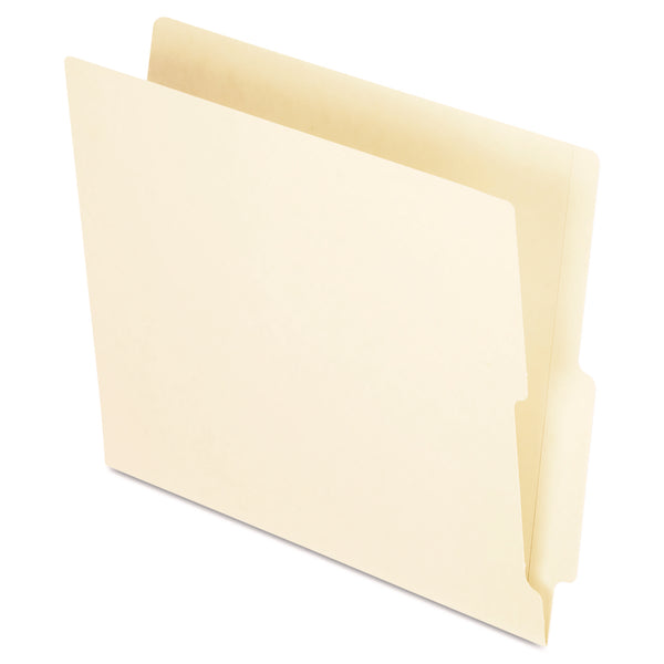 Pendaflex Manila End Tab Folders, 9.5" Front, 2-Ply Straight Tabs, Letter Size, 100/Box (ESSH114D) Box of 100