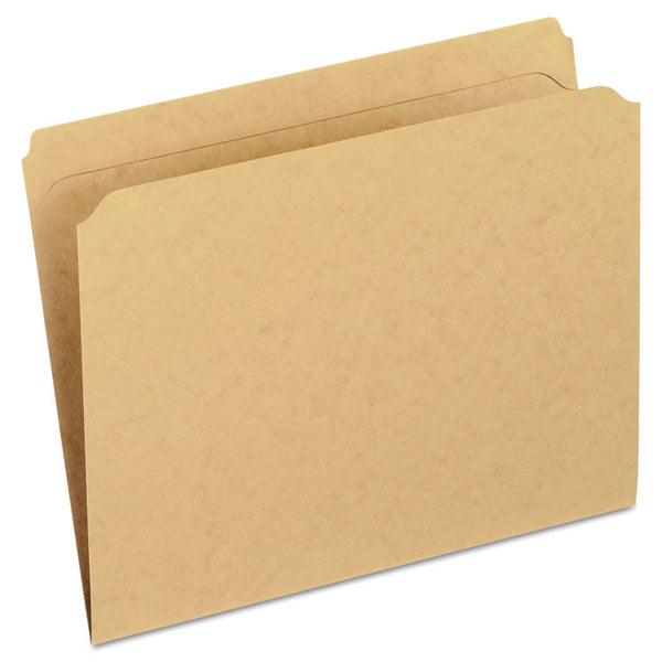 Pendaflex® Dark Kraft File Folders with Double-Ply Top, Straight Tabs, Letter Size, 0.75" Expansion, Brown, 100/Box (PFXRK152)