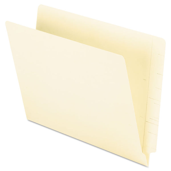 Pendaflex® Manila End Tab Folders, 9.5" High Front, Straight 2-Ply Tabs, Letter Size, Manila, 100/Box (PFXH110D) Box of 100