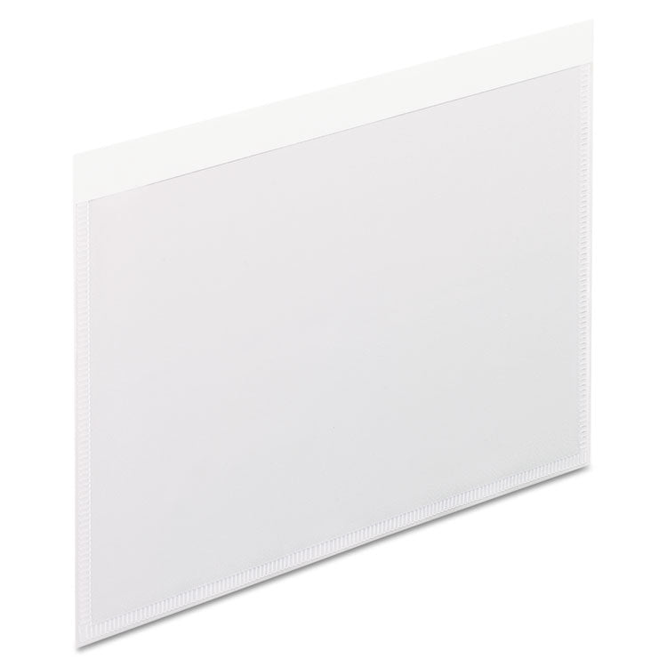 Pendaflex® Self-Adhesive Pockets, 4 x 6, Clear Front/White Backing, 100/Box (PFX99376) Box of 100