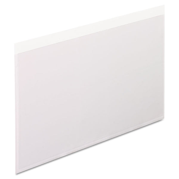 Pendaflex® Self-Adhesive Pockets, 5 x 8, Clear Front/White Backing, 100/Box (PFX99377) Box of 100