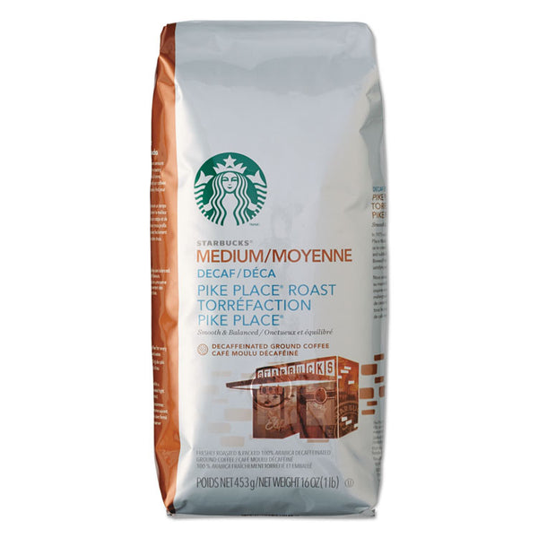Starbucks® Coffee, Ground, Pike Place Decaf, 1lb Bag (SBK11029358)
