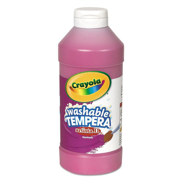 Crayola® Artista II Washable Tempera Paint, Magenta, 16 oz Bottle (CYO543115069) Each