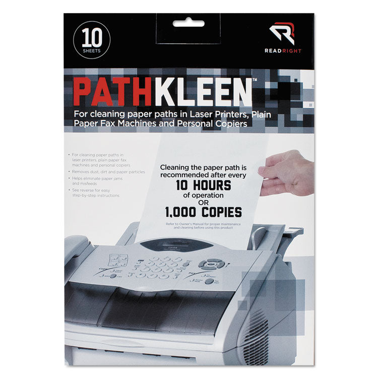 Read Right® PathKleen Sheets, 8.5 x 11, 10/Pack (REARR1237) Pack of 10