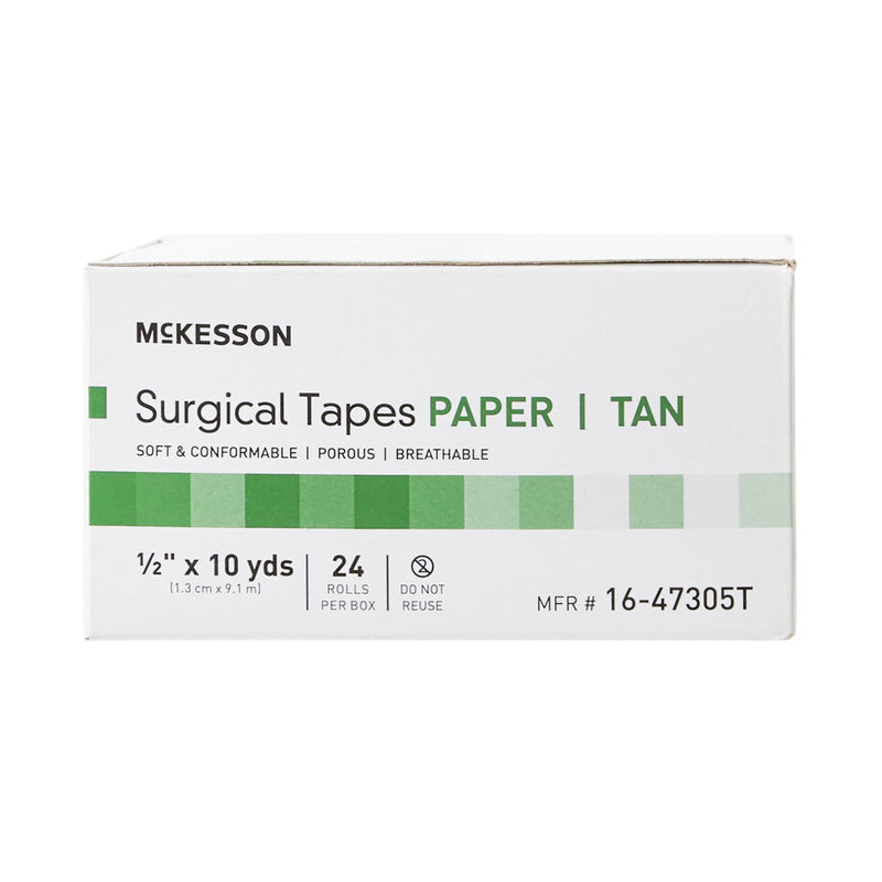 McKesson Medical Tape Tan 1/2 Inch X 10 Yard Paper NonSterile (1055585_RL) 1/RL