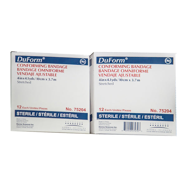 Duform Conforming Bandage 4 Inch X 4-1/10 Yard 1-Ply Sterile 1 per Pack (645796_CS) 96/CS