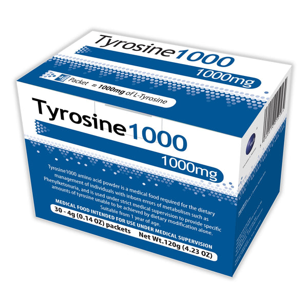 Tyrosine 1000 Oral Supplement Unflavored Powder 4 Gram Individual Packet (1142441_EA) 1/EA
