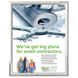 Snap Frame Poster Size: 17"x22" Silver, 1" Mitred (UCN255N012X2990) Each