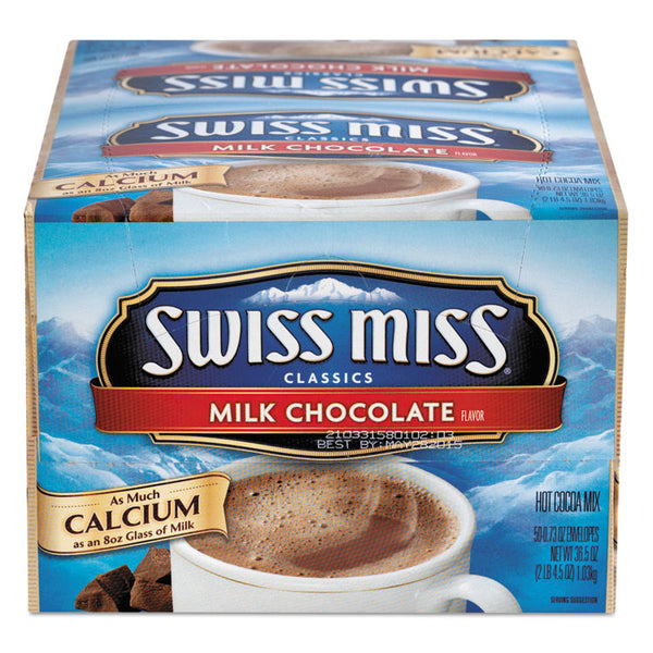 Swiss Miss® Hot Cocoa Mix, Regular, 0.73 oz. Packets,  50 Packets/Box (SWM47491)