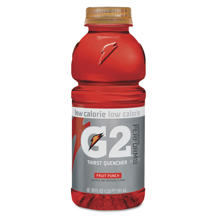 Gatorade® G2 Perform 02 Low-Calorie Thirst Quencher, Fruit Punch, 20 oz Bottle, 24/Carton (QKR04053)