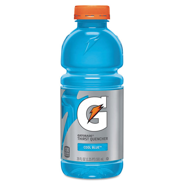 Gatorade® G-Series Perform 02 Thirst Quencher, Cool Blue, 20 oz Bottle, 24/Carton (QKR24812) Case of 24