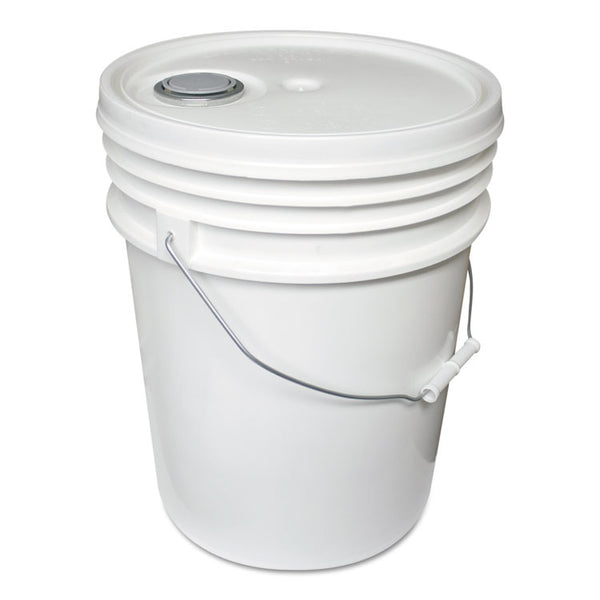 Impact® Utility Bucket with Lid, 5 gal, Polyethylene, White, 11.25" dia (IMP5515) Each