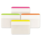 Post-it® Tabs Lined Tabs, 1/5-Cut, Assorted Bright Colors, 2" Wide, 24/Pack (MMM686F1BB) Pack of 24