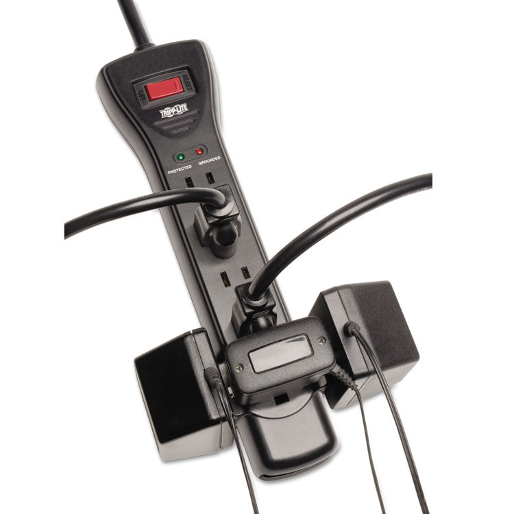 Tripp Lite Protect It! Surge Protector, 7 AC Outlets, 7 ft Cord, 2,160 J, Black (TRPSUPER7B) Each