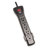 Tripp Lite Protect It! Surge Protector, 7 AC Outlets, 7 ft Cord, 2,160 J, Black (TRPSUPER7B) Each