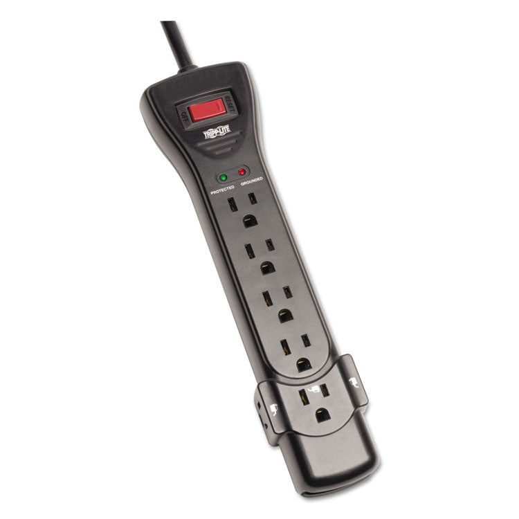 Tripp Lite Protect It! Surge Protector, 7 AC Outlets, 7 ft Cord, 2,160 J, Black (TRPSUPER7B) Each