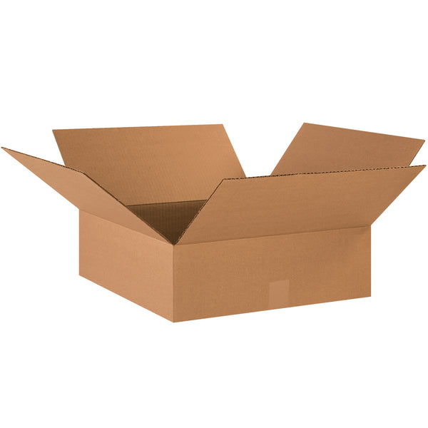 18 x 18 x 6" Flat Corrugated Boxes (18186) Bundle Of 20