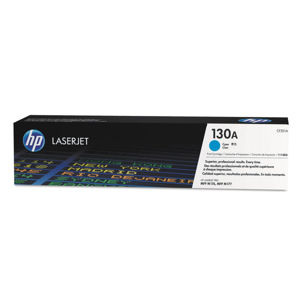 HP HP 130A, (CF351A) Cyan Original LaserJet Toner Cartridge (HEWCF351A)