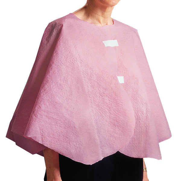 Graham Medical Products Exam Cape Mauve One Size Fits Most Front Opening Without Closure Unisex Disposable (359153_CS) 25/CS