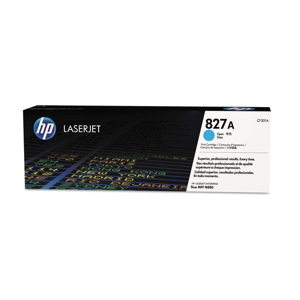 HP HP 827A, (CF301A) Cyan Original LaserJet Toner Cartridge (HEWCF301A)