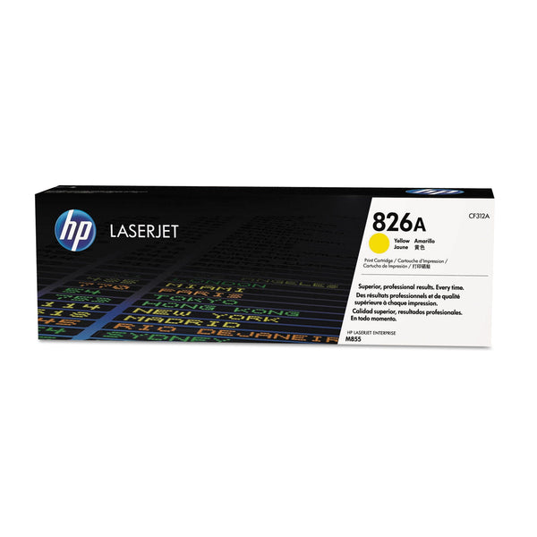 HP HP 826A, (CF312A) Yellow Original LaserJet Toner Cartridge (HEWCF312A)