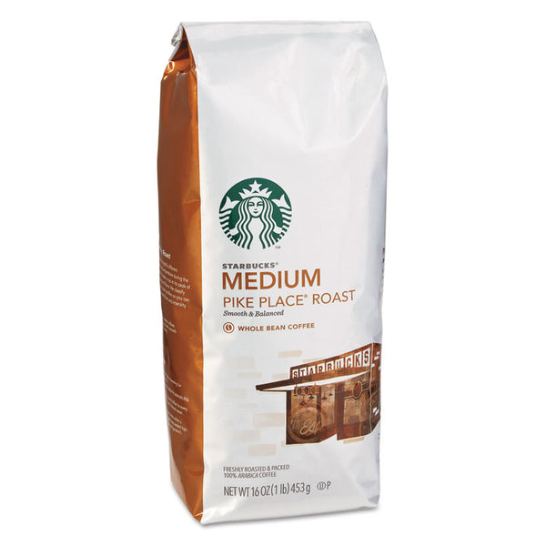 Starbucks® Whole Bean Coffee, Pike Place Roast, 1 lb Bag (SBK11017854) Each