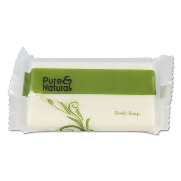 Pure & Natural™ Body and Facial Soap, Fresh Scent, # 1 1/2 Flow Wrap Bar, 500/Carton (PNN500150) Case of 500