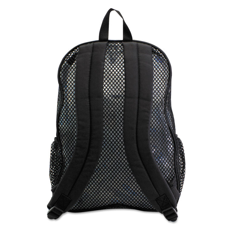 Eastsport® Mesh Backpack, Fits Devices Up to 17", Polyester, 12 x 17.5 x 5.5, Black (EST113960BJBLK)