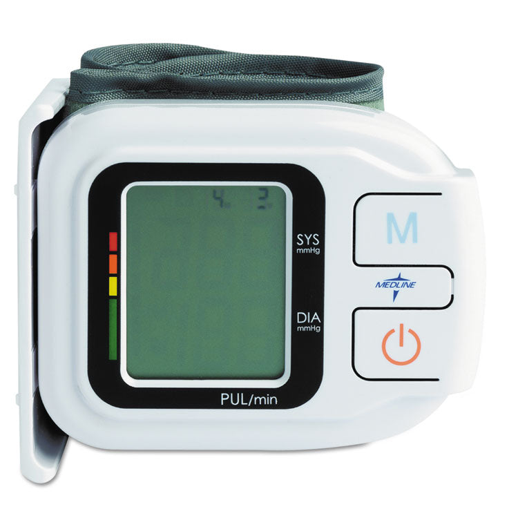 Medline Automatic Digital Wrist Blood Pressure Monitor, One Size Fits All (MIIMDS3003)