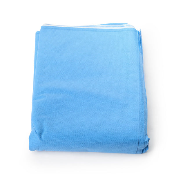 QUICK CHECK* H500 Sterilization Wrap White / Blue 48 X 48 Inch Dual Layer SMS Polypropylene Steam / EO Gas / Hydrogen Peroxide (809427_CS) 48/CS