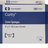 Curity™ Cellulose Filled Nonwoven Sponge 3 X 4 Inch 4-Ply Sterile 2 per Pack (688661_TR) 25/TR