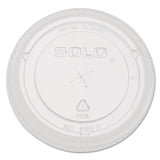 SOLO® Straw-Slot Cold Cup Lids, Fits 9 oz to 20 oz Cups, Clear, 100/Pack (DCC662TSPK)